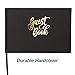 Samsill Black Registration 9 x 6 inches Hardcover Guest Book with Gold Foil, Lines for Name, Address and Notes, Registry Book, 96 Pages