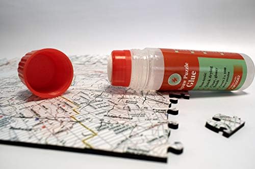 Jigsaw Puzzle Glue Suitable for 1000/1500/3000 Piece Puzzle Clear Puzzle Glue for Paper and Wood Water-Soluble Puzzle Saver, Craft Puzzle Glue Sheets for Adults