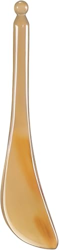 Beaupretty Guasha - Herramienta de masaje natural, placa de cuerno de buey natural, tabla de masaje facial para cara y cuerpo, color aleatorio