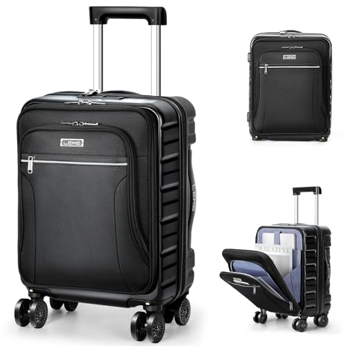 Lekebobor 18 Inch Carry On Luggage Airline Approved, Hybrid
