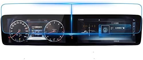 Wonderfulhz Tempered Glass Screen Protector Compatible with 2019 Mercedes Benz A Class,9H Hardness,Anti Fingerprint,High Definition,Protect Mercedes Benz 10.25” Car Dashboard and Center Touch Screen