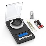 Enfmay Digital Milligram Scale 50g/0.001g, Portable Mg Scale Tare PCS Function, Micro Scale LCD...