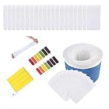 Fácil de usar: nuestro filtro de malla es súper elástico, solo estire los calcetines del filtro en la canasta de la piscina, puede funcionar con la mayoría de las canastas de skimmer de hasta 10 pulgadas.