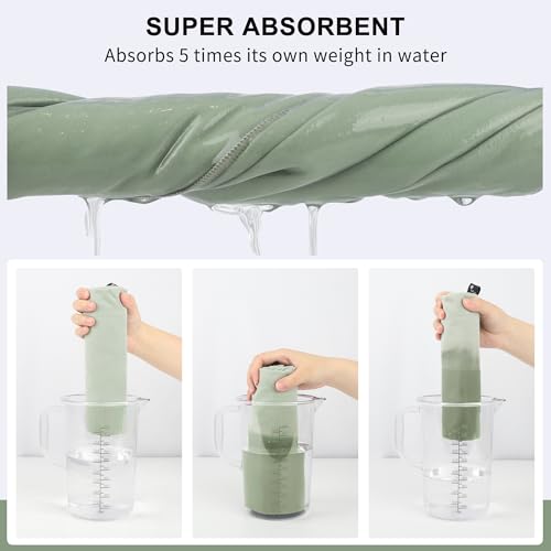 Rainleaf Microfiber Towel Perfect Travel & Gym & Camping Towel. Quick Dry - Super Absorbent - Ultra Compact - Lightweight. Suitable for Trip, Beach, Shower, Backpacking, Pool by Rainleaf - Image 4
