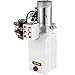 VEVOR Way 6 Quart Pump Hydraulic Power Unit 12V DC Dump Trailer Car Remote Oil Reservoir (Plastic, Double Acting), White