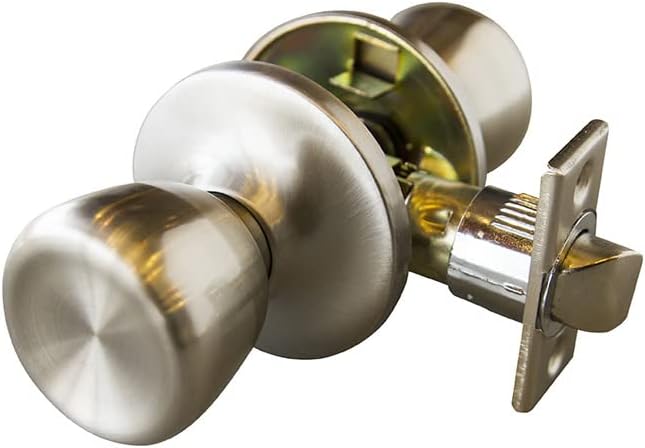Design House 190723 Terrace 6-Way Universal Privacy Door Knob, Satin Nickel, Piece