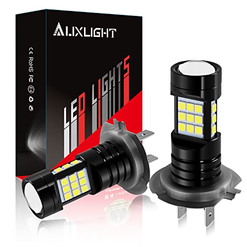 AUXLIGHT H7 LED Fog Light DRL Bulbs, 2400 Lumens Extremely Bright H7LL LED Bulbs Replacement for Cars, Trucks, 6000K Xenon White by AUXLIGHT - Used condition - US$9.41