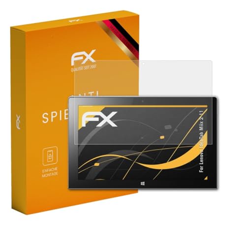 atFoliX Bildschirmfolie kompatibel mit Lenovo Idea Tab Miix 2 11 Schutzfolie, entspiegelnde & stoßdämpfende FX Folie (2X)