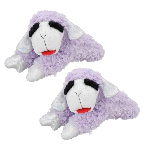 HDP LambChop Plush Dog Toy 10" with Squeaker Color:Anniversary Size:Set of 2