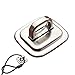 Security Anchor Base Plate for Keyed or Combination Cable Locks,Desk Mount Anchor Accessory for Cable Locks