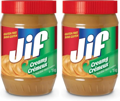 Jif Creamy Peanut Butter, 1 kg (Pack of 2)