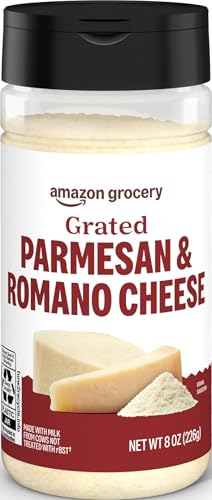 Amazon Grocery, Grated Parmesan & Romano Cheese Shaker, 8 Oz