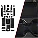 Custom Fit Cup, Door, Console Liner Accessories 2019 2018 2017 Honda CR-V CRV (Dark Blue Trim)
