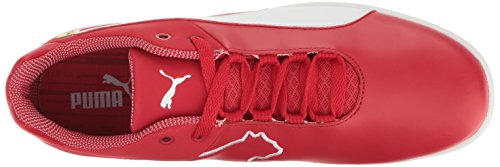 PUMA Puma Men's Scuderia Ferrari F Cat Sneaker, Rosso Corsa White White, 10.5 M US