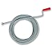 EBERTH Rohrreinigungsspirale 10m lang und Ø 9mm, effektive Abfluss Spirale für Rohre ab Ø 40mm, krallenförmiger Bohrkopf mit Ø 20mm, Rohrreiniger Abflussreiniger für WC und Abfluss gegen Verstopfungen