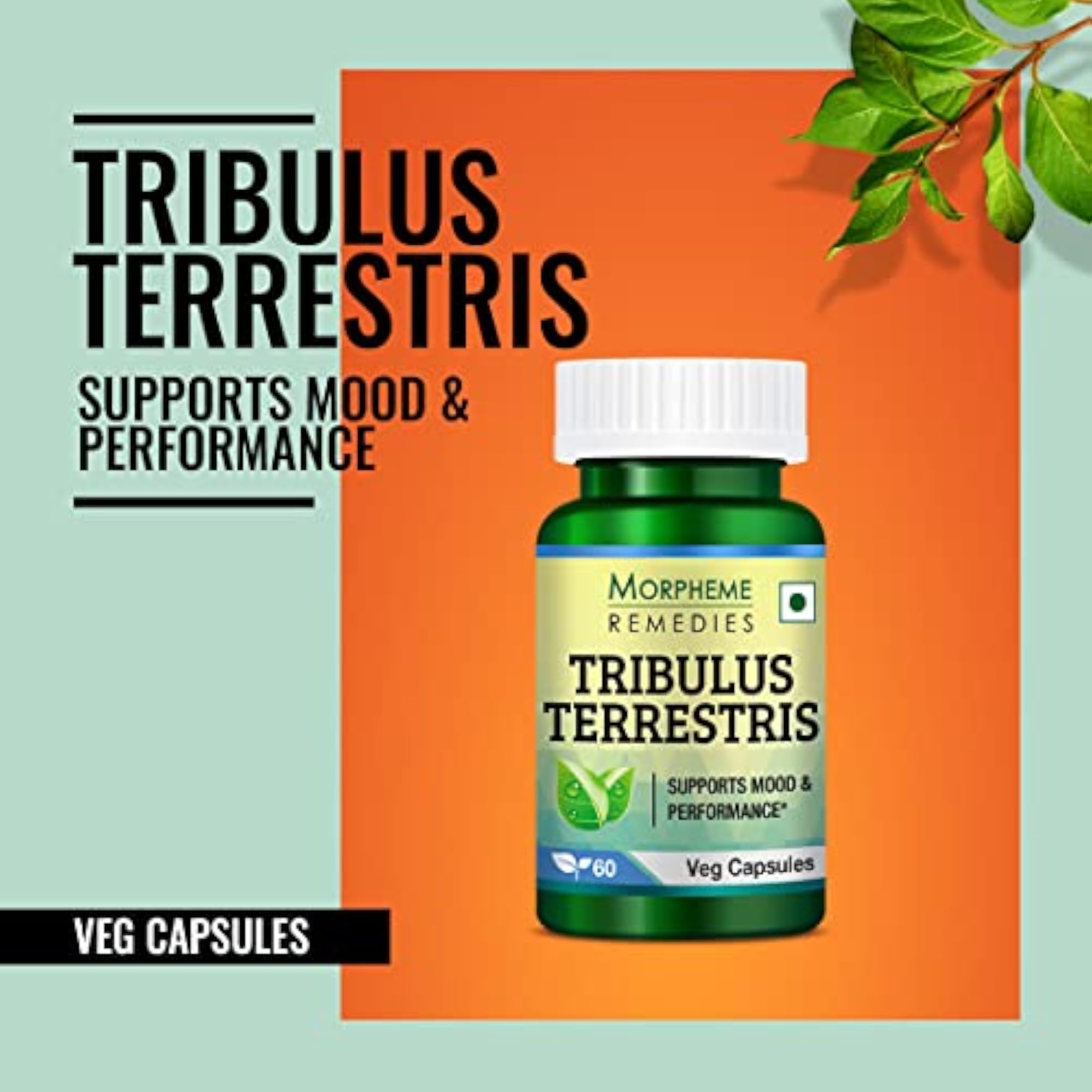 Morpheme Tribulus Terrestris 500mg Extract 60 Veg Caps - 6 Bottles