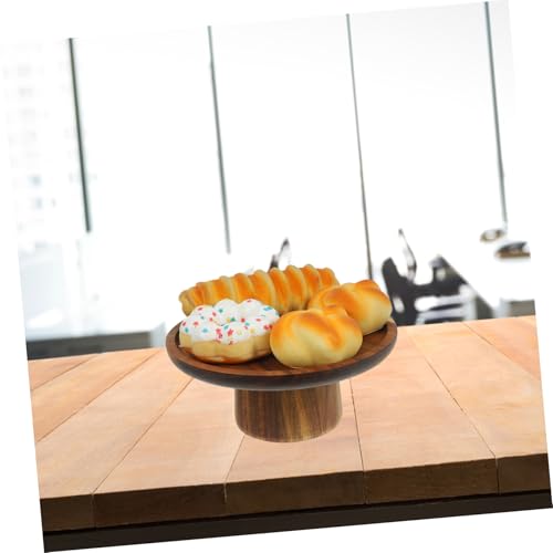 Plateau bois massif stable anti-basculement pour servir vos fruits et desserts sans risque
