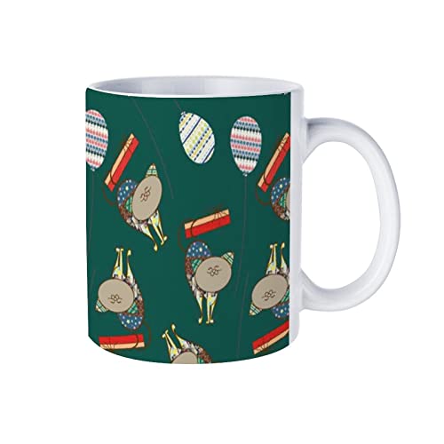 コーヒーカップ 人気 マグカップ 猫と風船カップ 広口 ミルク かわいい おしゃれ 牛乳 大容量 ティー 陶器 男女兼用 オフィス 家庭用 電子レンジ温め対応 贈り物 プレゼント 330ml