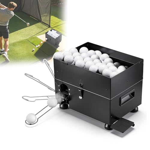 SEMI-AUTOMATICO - TOCCA E VIA: Non è necessario chinarsi o riposizionarsi. Basta toccare il pedale con la mazza e una pallina da golf rotolerà automaticamente lungo il percorso, pronta per il tuo swing