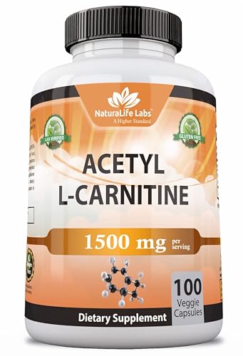 Acetyl L-Carnitine 1500 mg per Serving – 100 Capsules –
