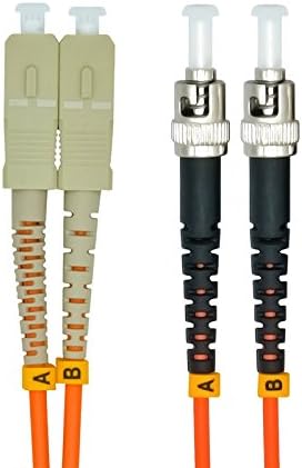 50Meters 160ft SC to ST Duplex 50/125 OM2 Multimode Fiber Optic Cable Jumper Optical Patch Cord SC-ST