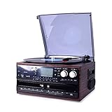 [Il MIGLIOR REGALO] - Il giradischi per dischi in vinile crea un'atmosfera calda durante le riunioni di famiglia, può aiutarti a rilassarti. Anche se non lo usi, può essere una delle decorazioni premium della casa regalo, permette anche a chi lo riceve di sentire il tuo cuore