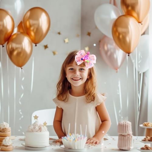 Nœud rose pour décoration de coiffure et cadeau de naissance pour bébé - 6
