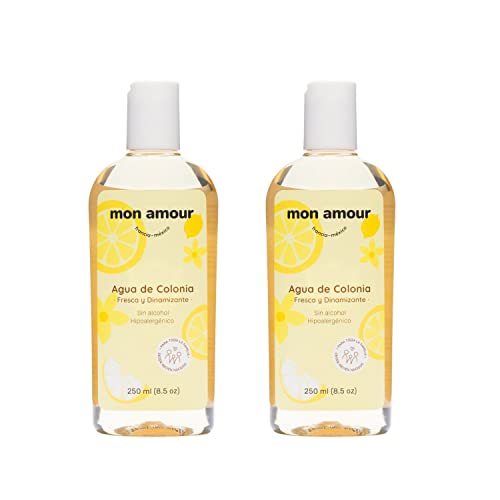 Mon Amour Set Agua de Colonia Amarilla Baby Love Para Ropa y Pieles Delicadas de Bebés y Niños Desde Recién Nacidos Con Fragancia Fresca y Dinamizante a Notas Citricas...