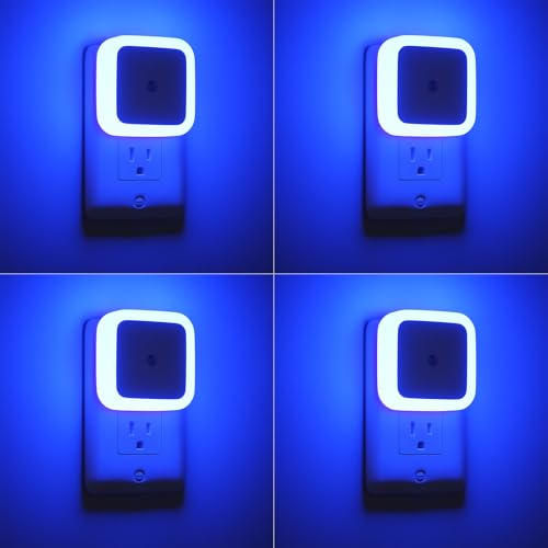 Sujeet Blue Night Light 4 Pack,Night Lights Plug into Wall 4-Pack,...