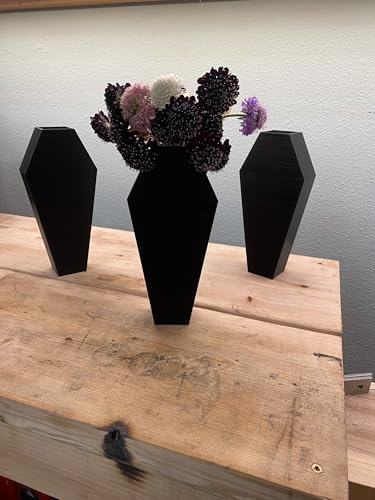 Appvritixn AP0027 Decorative Black Coffin Shaped Flower Vase thumb #3