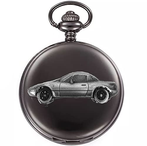 Montre gousset antichoc avec coque rigide et motif voiture japonaise MX5