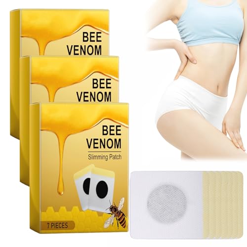 Lukmlca Bee Venom Slimming Patch for Weight Loss, Bostore Bee Venom Lymphatic Drainage & Slimming Patches, Detox Slimming Patch, Cvreoz Body Shaping Patch (21PCS)