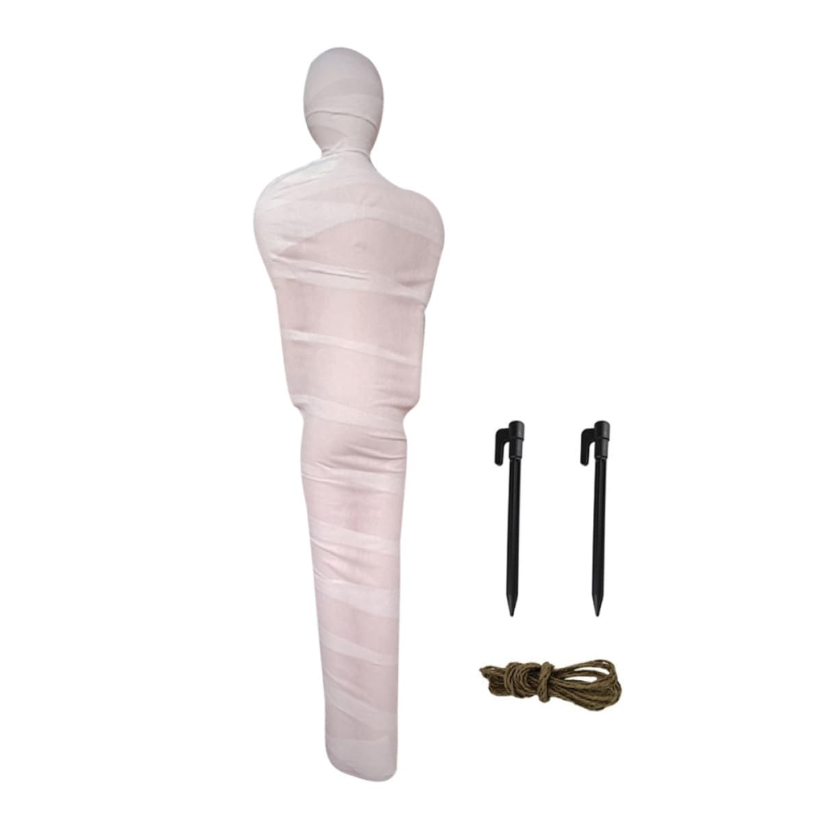 Momie gonflable beige effrayante pour animer votre jardin à Halloween