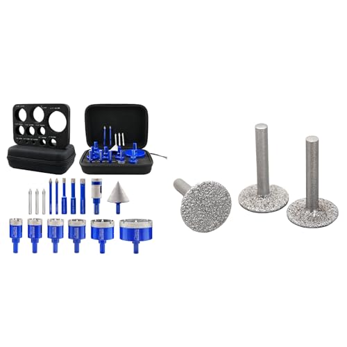 Kit de brocas diamantadas para azulejo 16 piezas miniatura 1