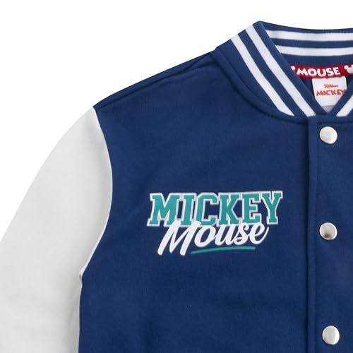 Disney Mickey Mouse Boys Letterman Varsity Bomber Jacket for Toddler to Big Kids3