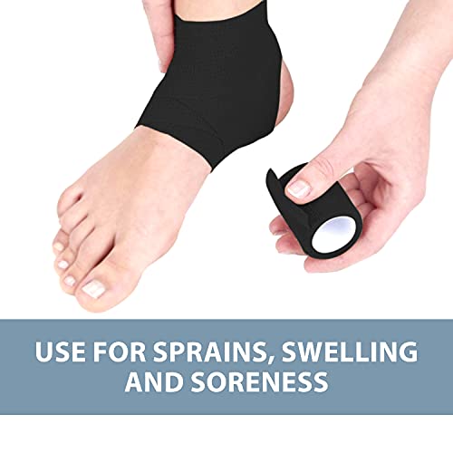 Image of Self-Adhesive Bandage Wrap - Suitable for All Sports - Breathable Athletic Tape for Wrists - Knee and Ankle - Self Adhesive Bandage- 2 Inch- 24 Pack - White