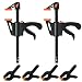Produktbild Einhandzwingen Set, 2 Stück Schraubzwingen Spanner, Spannweite 150mm und 4 Stück klemmzwingen, Klemme für präzises Fixieren, schnellspannzwinge, Schraubzwingen Werkstücken mit nur einer Hand