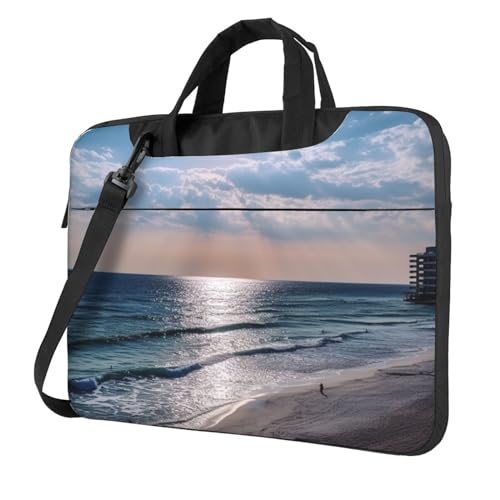 Sac ordinateur portable étanche sacoche bandoulière housse PC portable