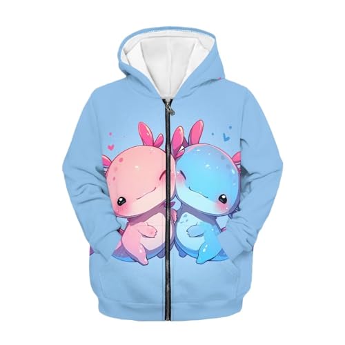 JEOCODY Boys Hoodie Zip Up Hooded Sweatshirt with Pocket Pullover
