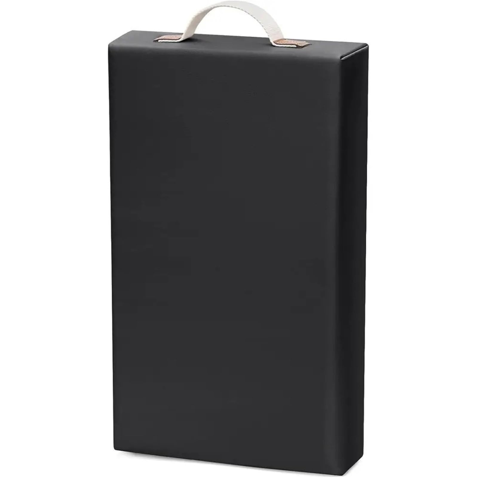 Imbottitura in Ginocchio in Schiuma Spessa 2 Pezzi per Giardinaggio | Con maniglia e copertura rimovibile for giardinaggio, bagno e supporto for le ginocchia, nero