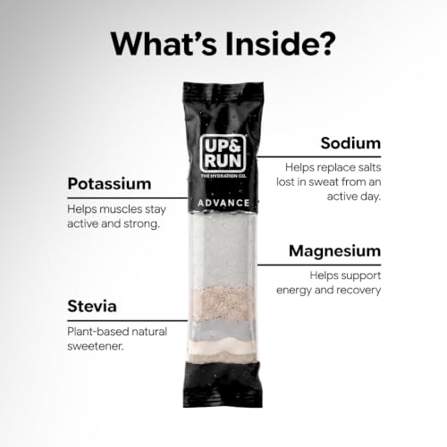 Image of UP&RUN Advance Guava Salt | Sugar Free Electrolyte for Adults | 15 Sachets