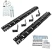 ECOTRIC Fifth 5th Wheel Trailer Hitch Mount Rails and Brackets W/Installation Kits for Full-Size Trucks
