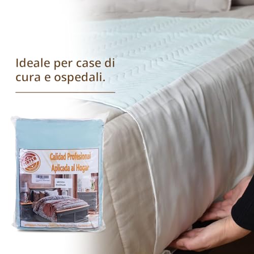 PimPam Factory - Tappetino Assorbente per Letto Riutilizzabile 90 x 85 cm - Traversine Neonato Fasciatoio - Salvamaterasso Impermeabile Lavabile Super Assorbente a 3 litri - Fabbricato in EU