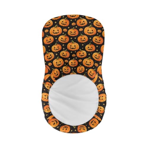 Image of Pumpkin Bar Stool Seat Cover 4 Pieces Bar Stool Covers with Bar Stool Chair Cover Kitchen Stools Washable Soft Chair Seat Slipcover for Halloween