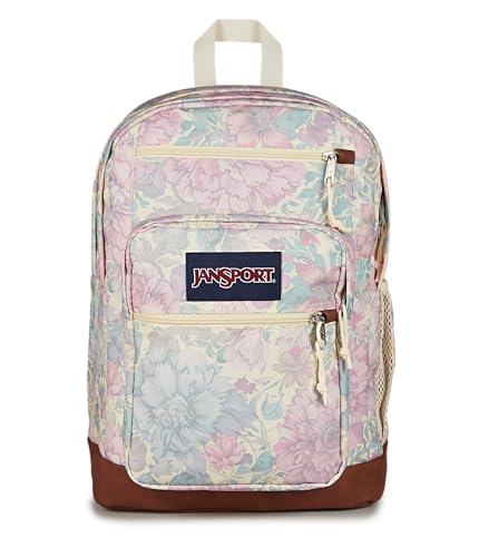 Image of JanSport Cool Backpack with 15-inch Laptop Sleeve, Large Computer Bag Rucksack with 2 Compartments, Ergonomic Straps, Faded Tapestry