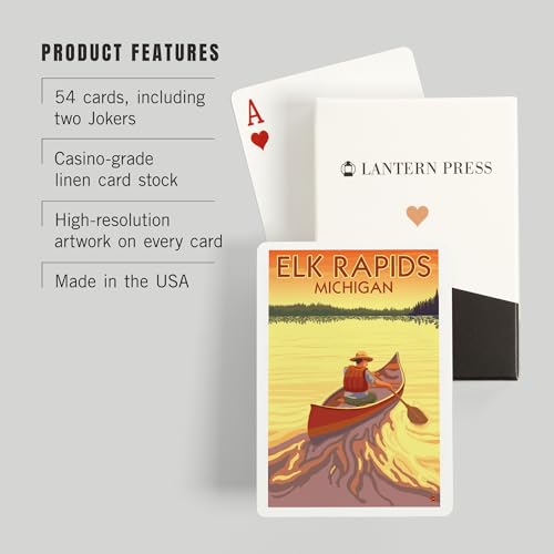 Baraja de póker Elk Rapids, Michigan, 52 cartas miniatura 3