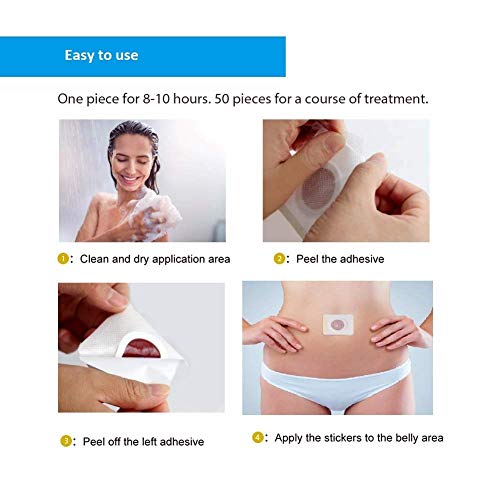 Toppa rimovibile, Slim Patch, adesivo per perdita di peso, bruciatura di grasso sulla pancia, secchio, vita, grasso addominale, anti-cellulite, rimozione rapida e non irritante (60 pezzi) - Image 6