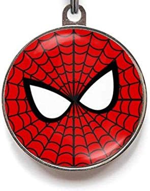 Wag-A-Tude Tags Spider Man Pet Tag Dog Tag Cat Tag TV Pet Tag Custom Pet Tag (Small)