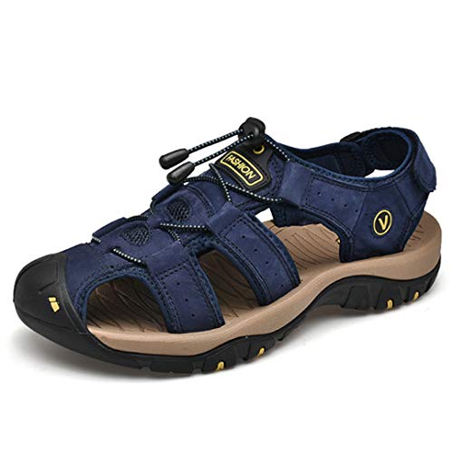 Leather Mens Beach Shoes Summer Outdoor Sandals and Slippers
