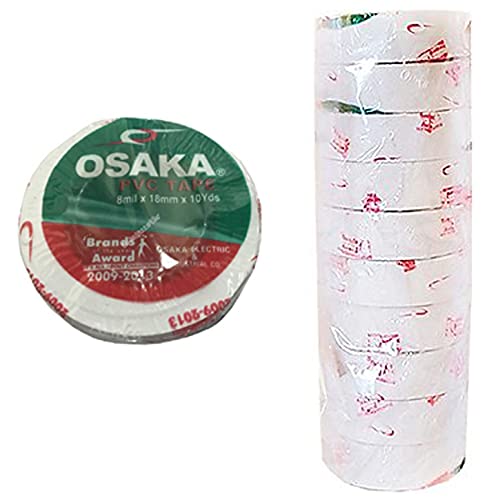 AAProTools White Cricket Ball Tape Tennis Ball Tape Pack of 10 Roll.